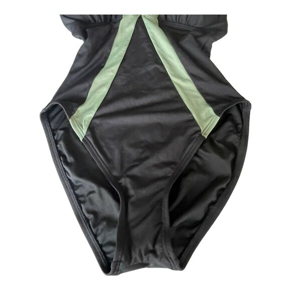 Vince Camuto Slimming Halter One Piece Bathing Suit Swimwear Size 6 - Picture 3 of 5